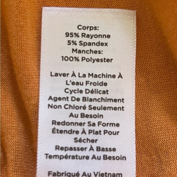 TALBOTS PLEATED CORAL CREW NECK TEE SZ MED - Picture 10 of 12